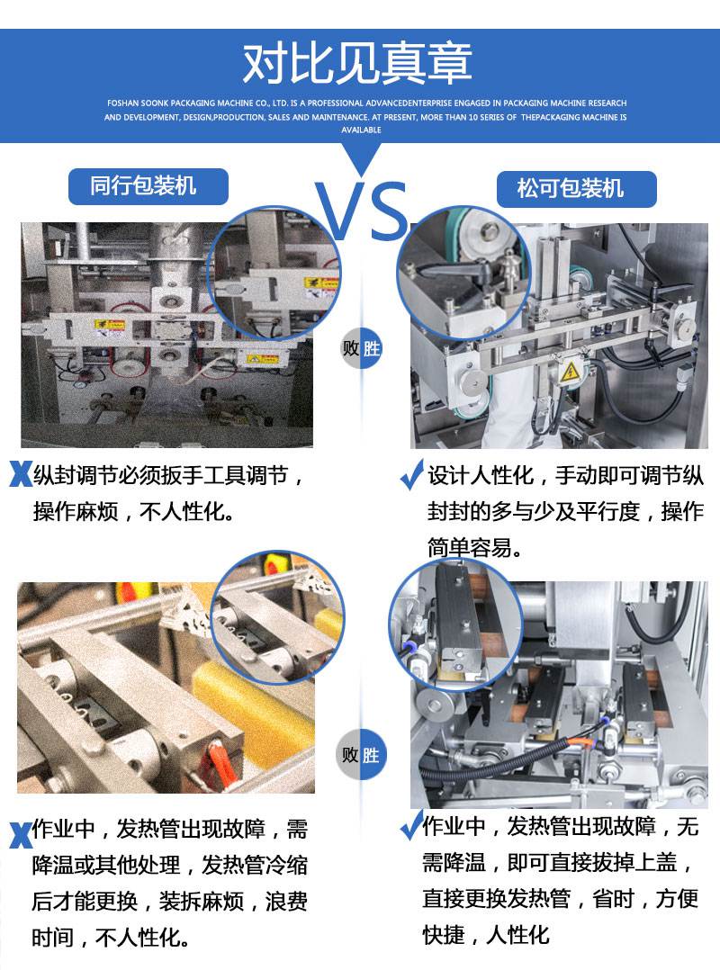 立式全自動膨化食品包裝機 雞塊薯條顆粒稱重分裝機同行對比